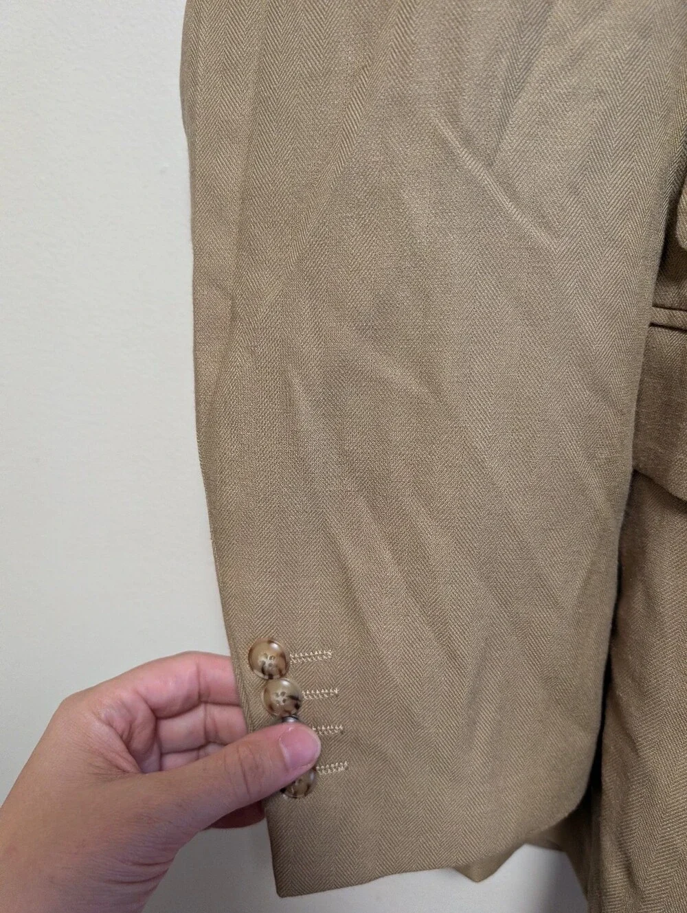 PJ Paul Jones Men’s XL Tan Linen Blend Blazer Sport Coat NWT